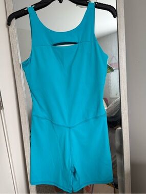 Turquoise One-Piece Active Romper